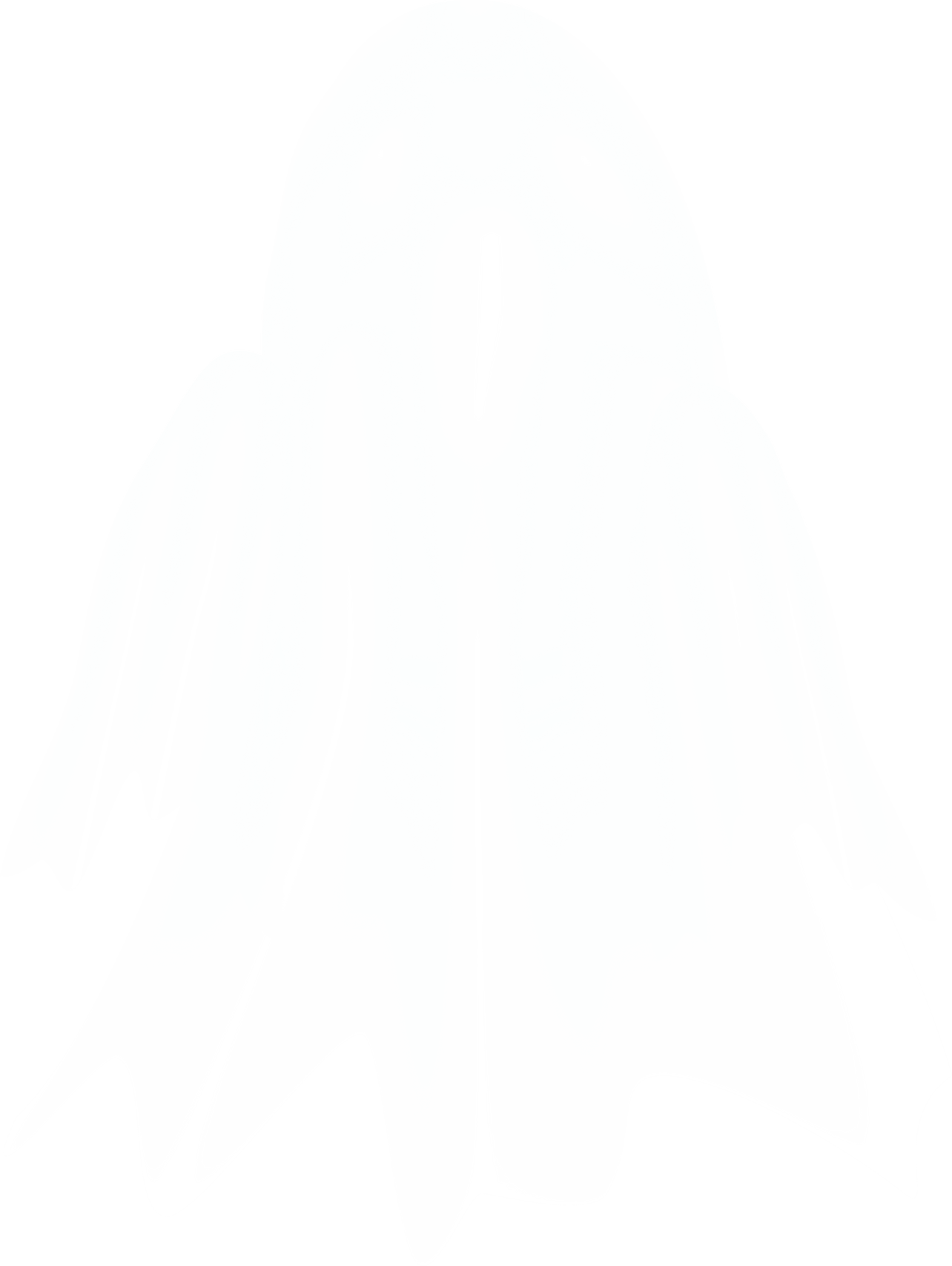 Hand Drawn Spooky Ghost